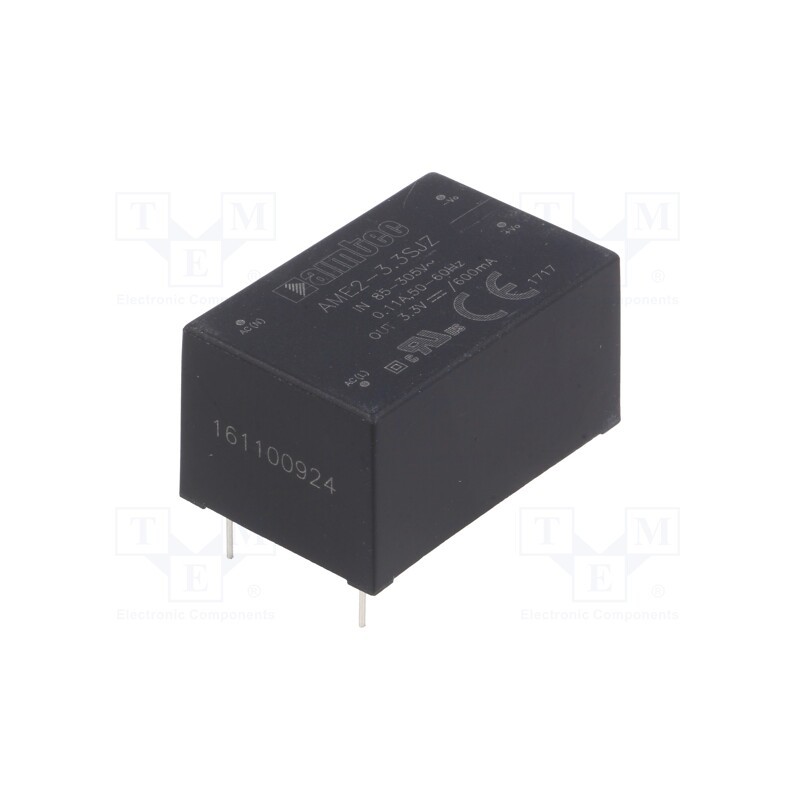1 pcs x AIMTEC - AME2-3.3SJZ - Converter: AC/DC, 2W, 85÷305VAC, Usup: 120÷430VDC, Uout: 3.3VDC
