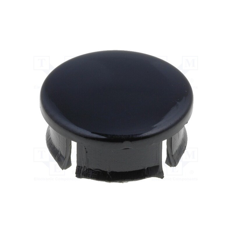 2 pcs x MENTOR - 499.643 - Cap, black, Mounting: push-in, plastic