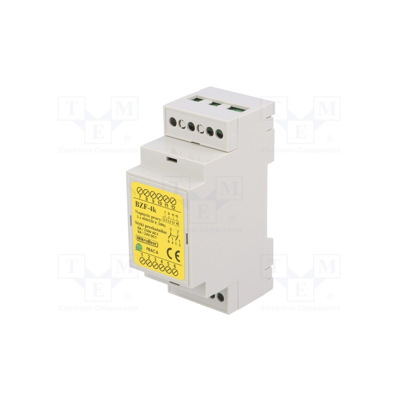 1 pcs x MIKROBEST - BZF-4K - Module: voltage monitoring relay, for DIN rail mounting, SPDT