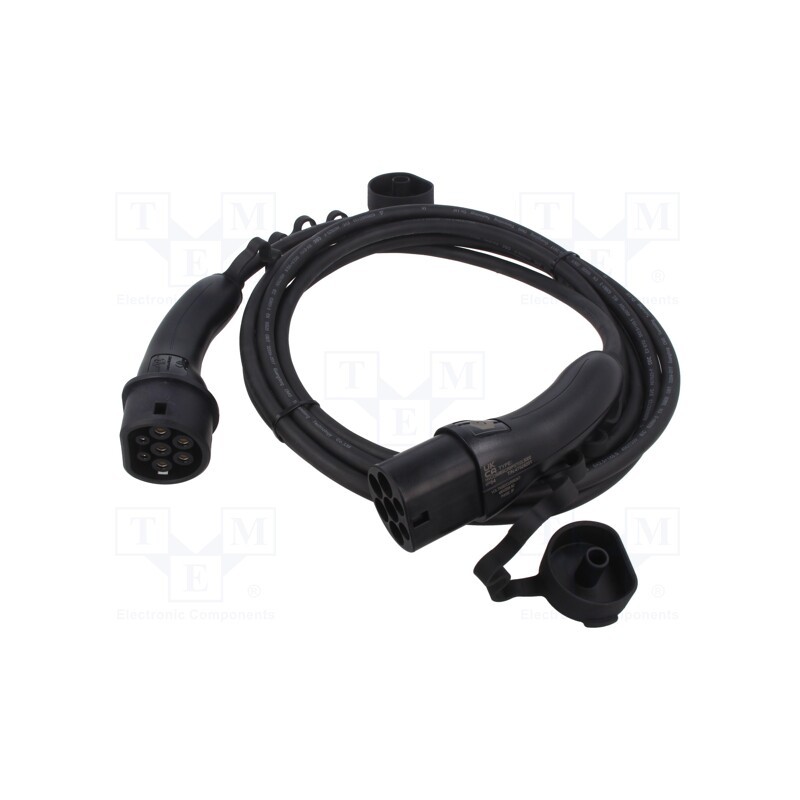 1 pcs x AMPHENOL - HVCOIMBR6PF706L7500 - Cable: eMobility, 1x0.5mm2,5x6mm2, 480V, 22kW, IP54, wires,Type 2