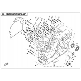 25 right cover gasket cvt engine cf moto 800 x8