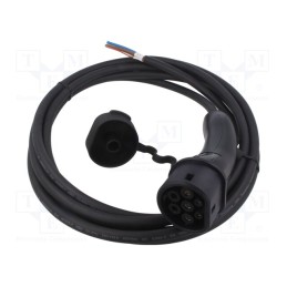 1 pcs x AMPHENOL - HVCOIMBR6PF506L7500 - Cable: eMobility, 1x0.5mm2,3x6mm2, 250V, 7.4kW, IP54, wires,Type 2