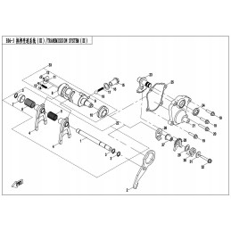 25 gear shift cover gasket cfmoto 500 x5 0180 065003