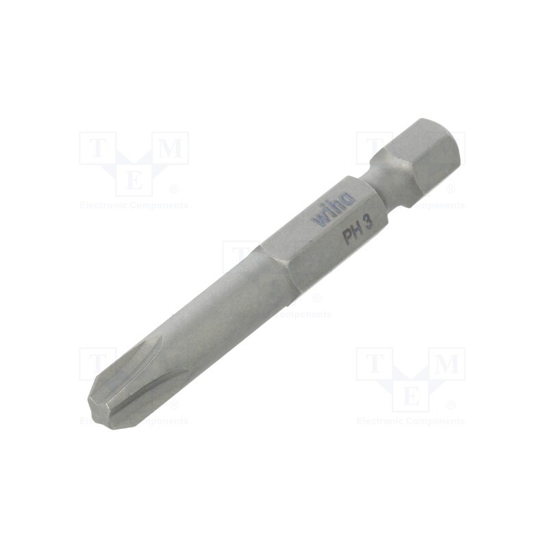 1 pcs x WIHA - 33705 - Screwdriver bit, Phillips, PH3, Overall len: 50mm, PROFESSIONAL
