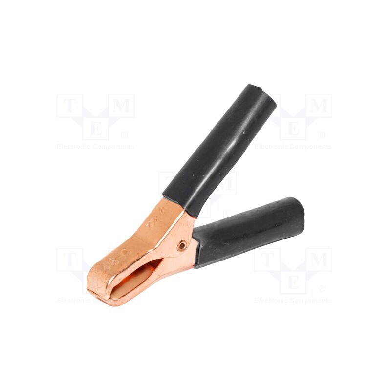 1 pcs x MUELLER ELECTRIC - BU-46C-0 - Crocodile clip, 75A, Grip capac: max.29mm, Overall len: 74mm