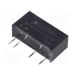 1 pcs x AIMTEC - AM2DS-2415SH30-NZ - Converter: DC/DC, 2W, Uin: 21.6÷26.4V, Uout: 15VDC, Iout: 133mA, SIP7
