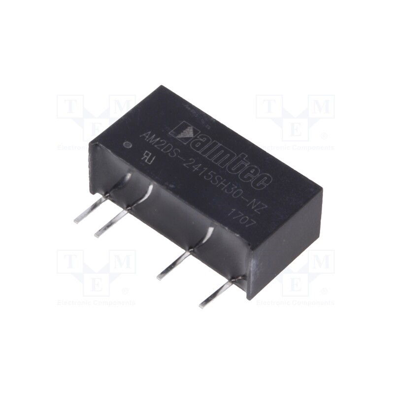 1 pcs x AIMTEC - AM2DS-2415SH30-NZ - Converter: DC/DC, 2W, Uin: 21.6÷26.4V, Uout: 15VDC, Iout: 133mA, SIP7