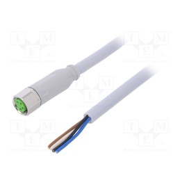 1 pcs x MURR ELEKTRONIK - 7014-08061-2110500 - Connection lead, M8, PIN: 4, straight, 5m, plug, 30VAC, -25÷80°C, PVC