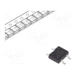 10 pcs x LUGUANG ELECTRONIC - MB10F - Bridge rectifier: single-phase, 1kV, If: 0.5A, Ifsm: 35A, MBF, SMT
