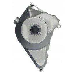 The magneto stator cover covers the lower starter