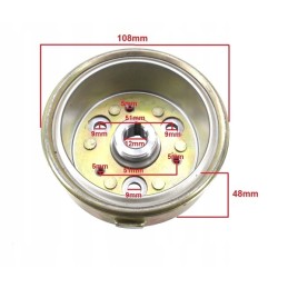 Magnet wheel magneto quad atv 50 110 2 coils