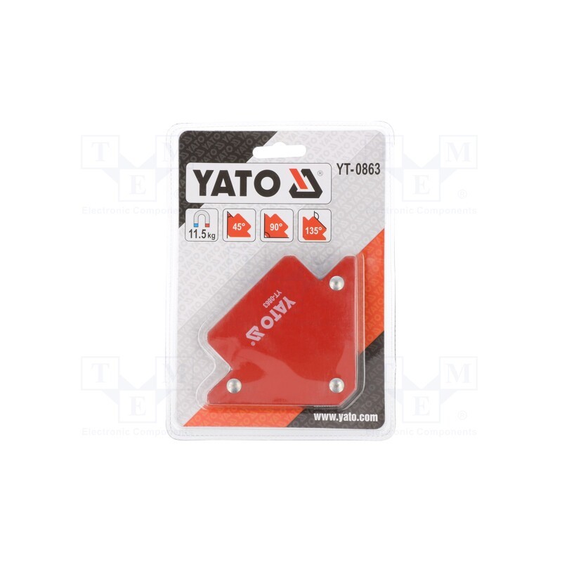 1 pcs x YATO - YT-0863 - Weld holder, 82x120x13mm, magnetic, 11.5kg