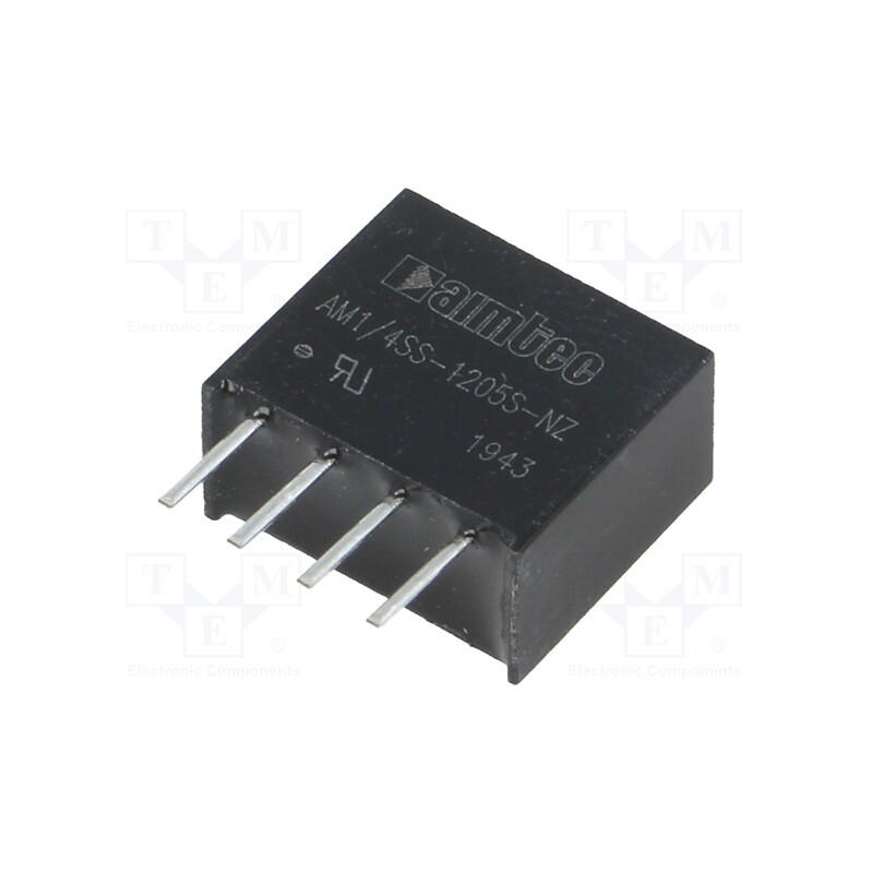 1 pcs x AIMTEC - AM1/4SS-1205S-NZ - Converter: DC/DC, 0.25W, Uin: 10.8÷13.2V, Uout: 5VDC, Iout: 50mA