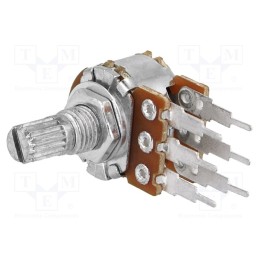 2 pcs x SR PASSIVES - R16148-1B-3-B2K2 - Potentiometer: shaft, single turn, 2.2kΩ, 125mW, ±20%, THT, 6mm