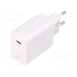 1 pcs x Goobay - 57749 - Power supply: switched-mode, plug, 5VDC,, 25W, Plug: EU, Out: USB C