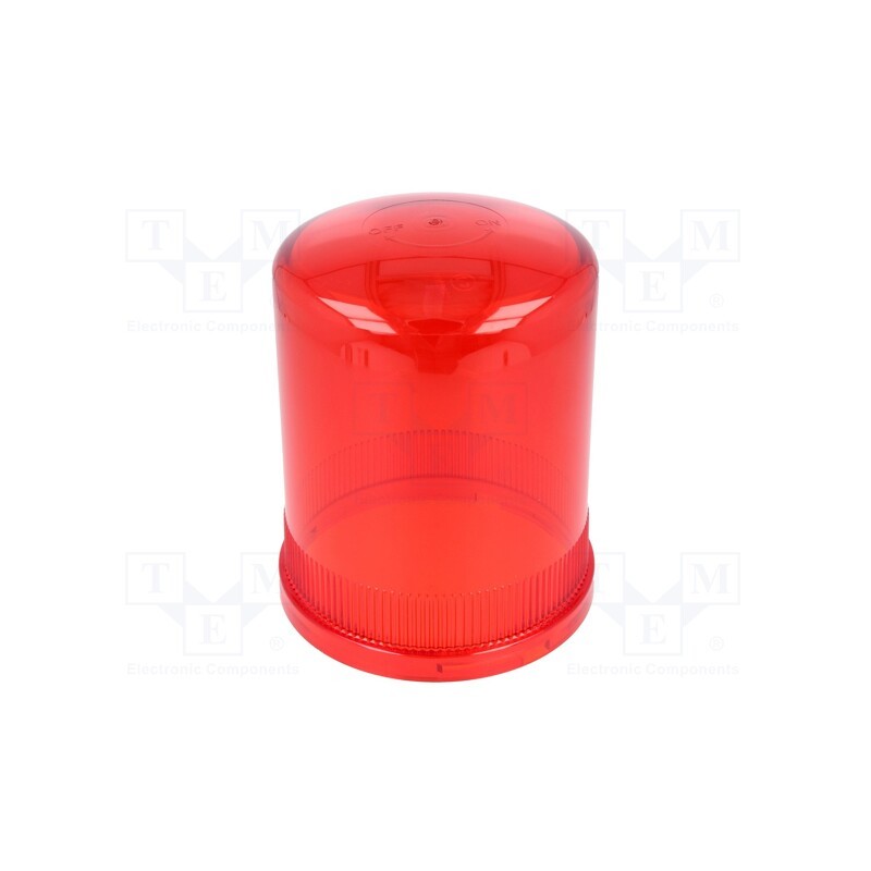 1 pcs x MOFLASH SIGNALLING - 50065 - Cloche, red, IP65, Ø150x205mm, Mat: ABS
