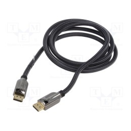 1 pcs x VENTION - HCABG - Cable, DisplayPort 1.4, DisplayPort plug,both sides, textile