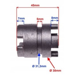 Gear change bush for quad atv 250 bashan ac