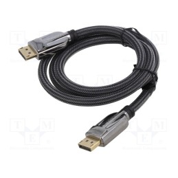 1 pcs x VENTION - HCABF - Cable, DisplayPort 1.4, DisplayPort plug,both sides, textile
