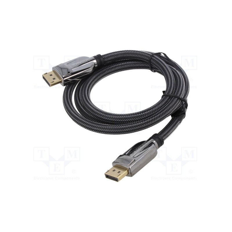 1 pcs x VENTION - HCABF - Cable, DisplayPort 1.4, DisplayPort plug,both sides, textile