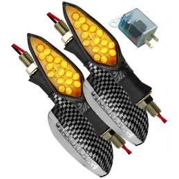 4x carbon fiber LED turn signals