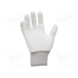 1 set x ANTISTAT - 109-0007-P - Protective gloves, ESD, S, polyamide, white, &lt,100MΩ