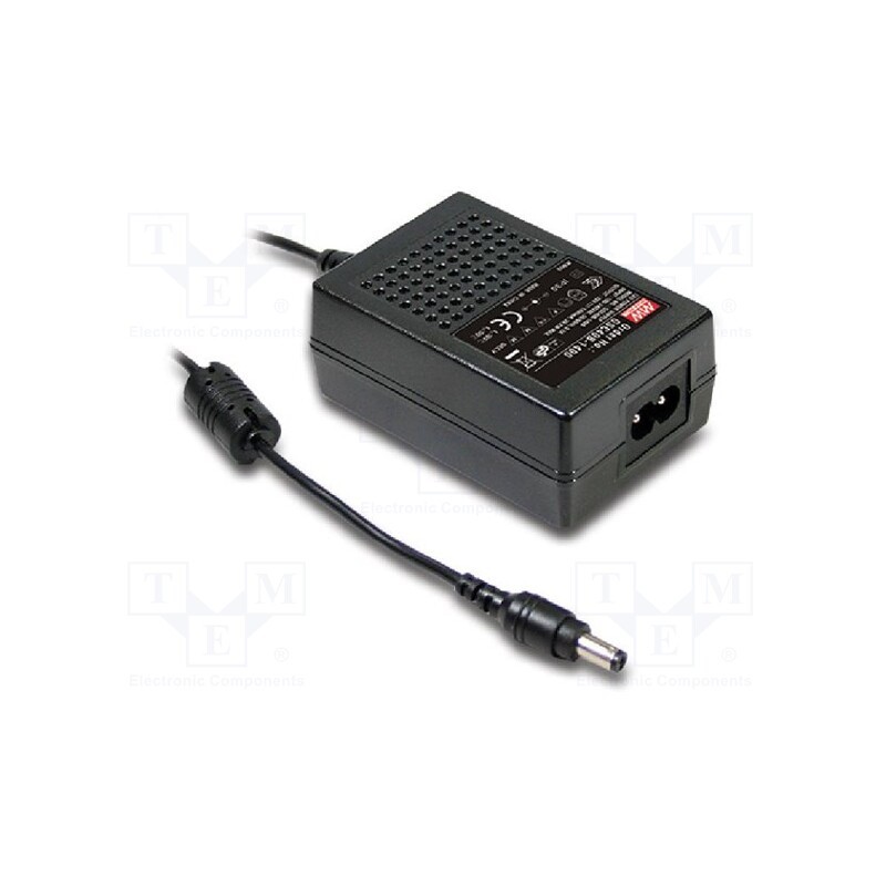 1 pcs x MEAN WELL - GSC40B-350 - Power supply: switched-mode, 50÷100VDC, 350mA, Out: 5,5/2,1, 35W