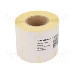 1 pcs x QOLTEC - 51882 -AS - Label, white, Character colour: black, QOLTEC-51887