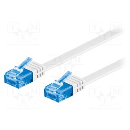 1 pcs x Goobay - 96347 - Patch cord, U/UTP, 6a, stranded, Cu, PVC, white, 5m, 32AWG