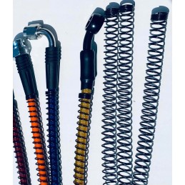 Spring cover for brake lines, 40 cm, black