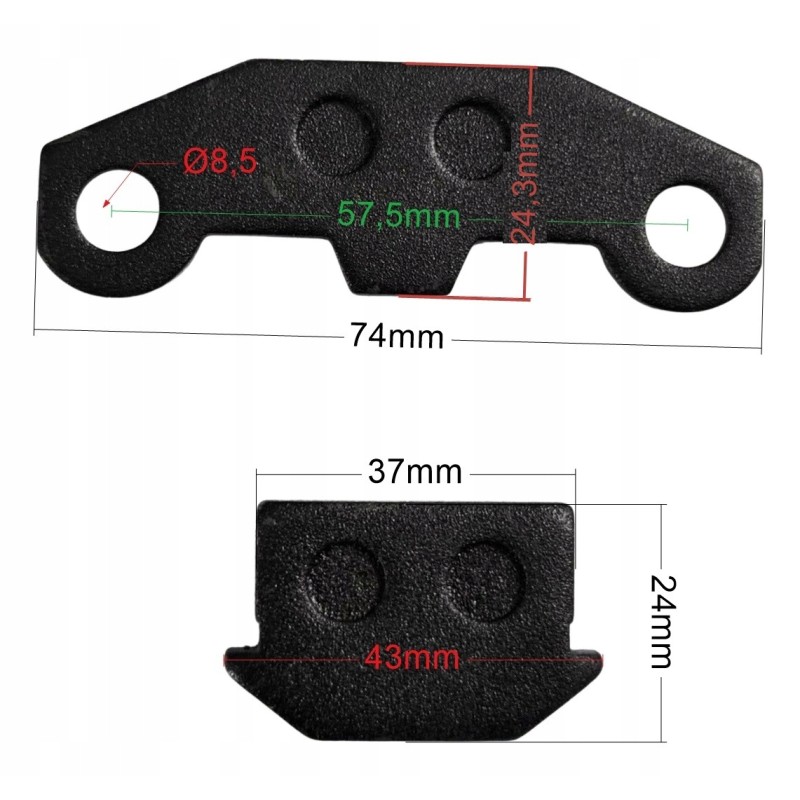 Pads for quad ATV 110 125 front