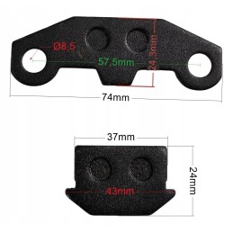 Front brake pads atv 110 125 4t