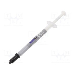 1 pcs x QOLTEC - 51655 - Heat transfer paste, grey, 5.15W/mK, max.0.004°C/W, 1g