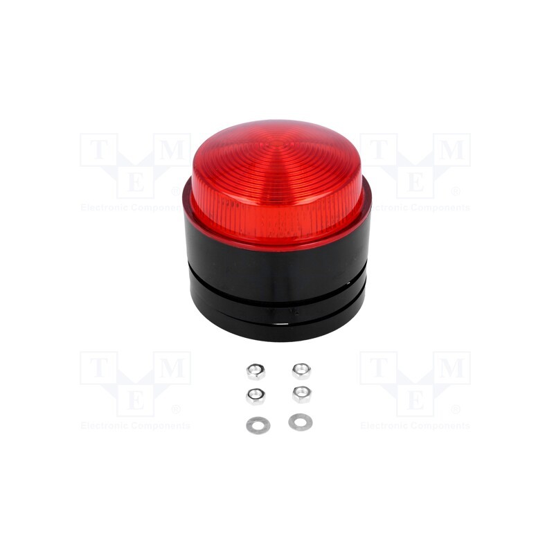1 pcs x MOFLASH SIGNALLING - X80-01-02 - Signaller: lighting, flashing light, red, X80, 24VDC, IP67, 40mA