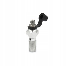 Aluminum screw with breather m10x1 25 for mounting brake lines