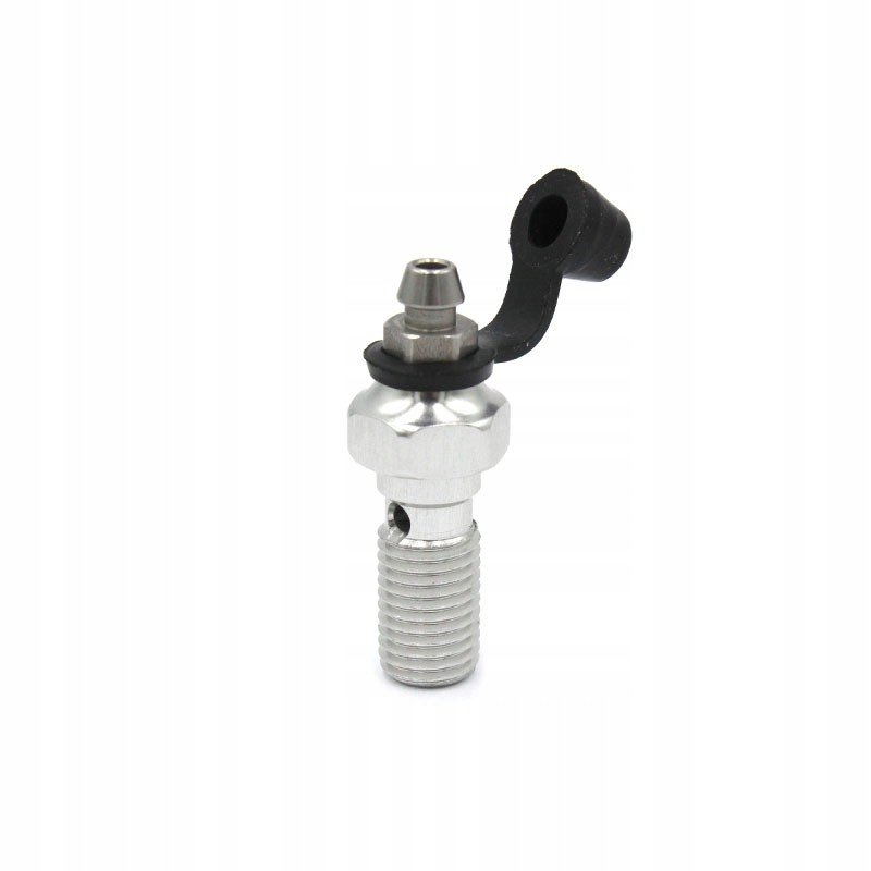 Aluminum screw with breather m10x1 25 for mounting brake lines