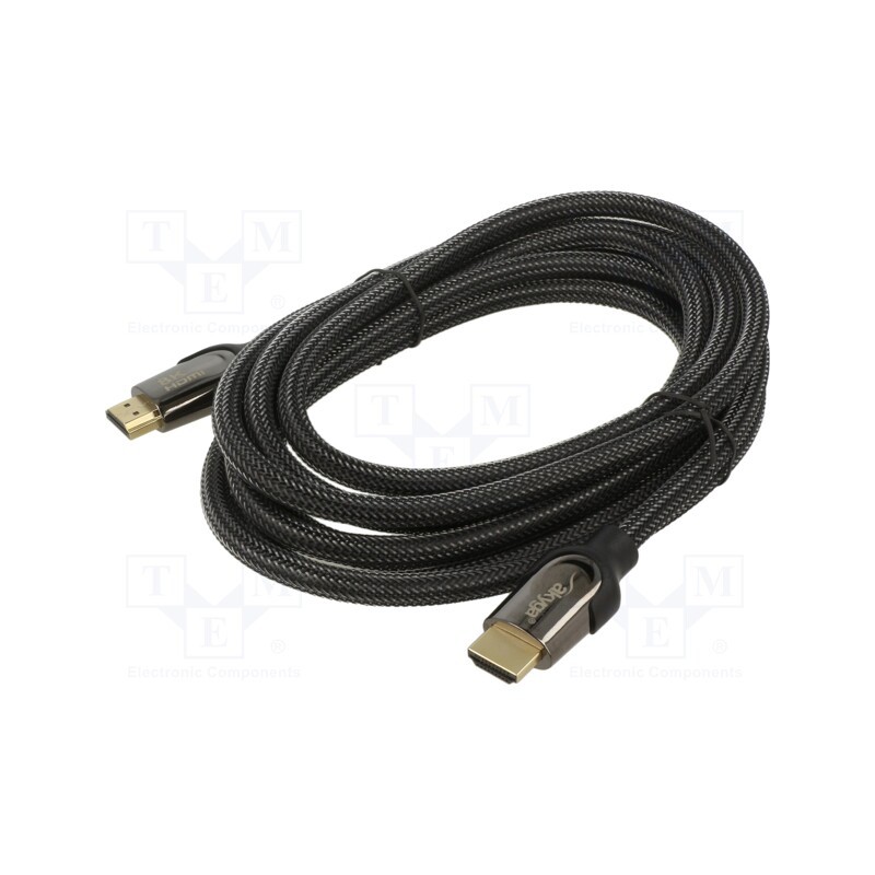 1 pcs x AKYGA - AK-HD-30S - Cable, HDMI 2.1, HDMI plug,both sides, textile, 3m, black
