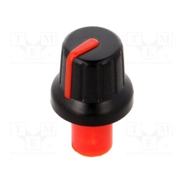 2 pcs x SR PASSIVES - - - Knob: slider, yellow, 24x11x10mm, Width shaft 4mm, plastic