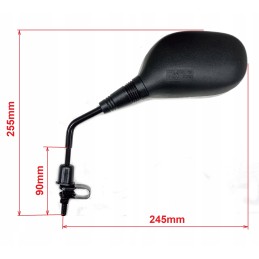 ATV Quad M8 mirrors, universal right-left thread, handlebar mount