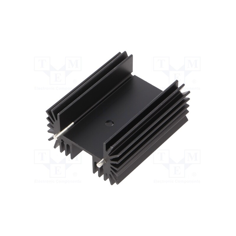 1 pcs x OHMITE - RA-T2X-51E - Heatsink: extruded, TO218,TO220,TO247, black, L: 25mm, W: 42mm, R