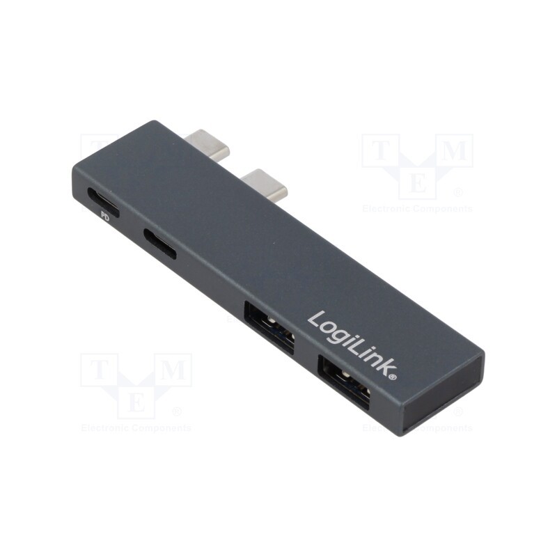 1 pcs x LOGILINK - UA0399 - Docking station, Thunderbolt 3,USB 3.0,USB 3.2, aluminium