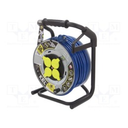 1 pcs x KEL - W-99283 - Extension lead, 3G2.5mm2, reel,with non-rotating sockets, PUR