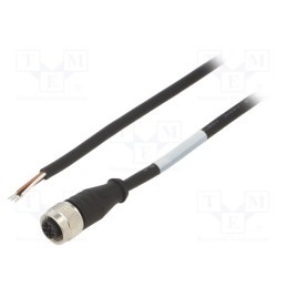 1 pcs x MUELLER ELECTRIC - BU-122730291 - Connection lead, M12, PIN: 4, straight, 1.5m, plug, 250VAC, 4A, PVC