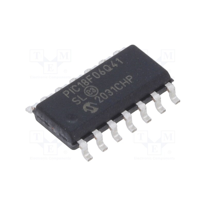 1 pcs x MICROCHIP TECHNOLOGY - PIC18F06Q41-I/SL - IC: PIC microcontroller, 64kB, 64MHz, 1.8÷5.5VDC, PIC18, 4kBSRAM