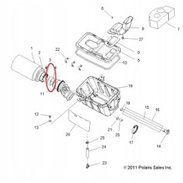 Polaris 300 400 500 800 intake pipe bushing