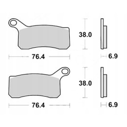 Lucas front brake pads ktm xc quad 450 525