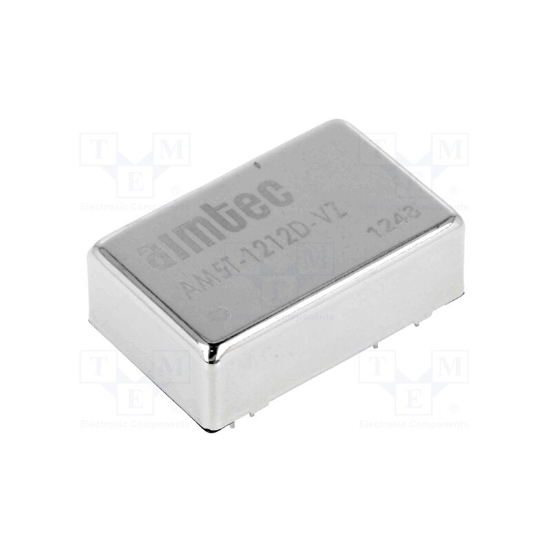 1 pcs x AIMTEC - AM5T-1212D-VZ - Converter: DC/DC, 5W, Uin: 9÷18V, Uout: 12VDC, Uout2: -12VDC, DIP24