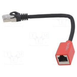 1 pcs x LOGILINK - NP0079N - Extender RJ45, S/FTP, 6a, Cu, LSZH, black, 0.2m, 26AWG, halogen free