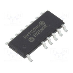 1 pcs x MICROCHIP TECHNOLOGY - HV9120NG-G - IC: PMIC, PWM controller, 0.08÷3MHz, Ch: 1, SO16, flyback,forward