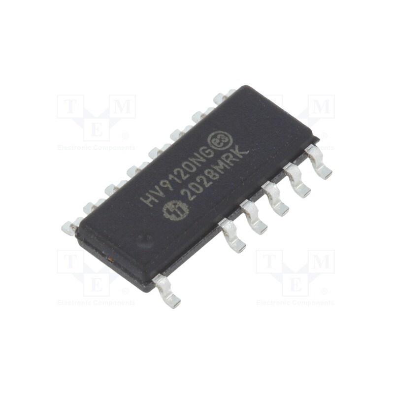 1 pcs x MICROCHIP TECHNOLOGY - HV9120NG-G - IC: PMIC, PWM controller, 0.08÷3MHz, Ch: 1, SO16, flyback,forward